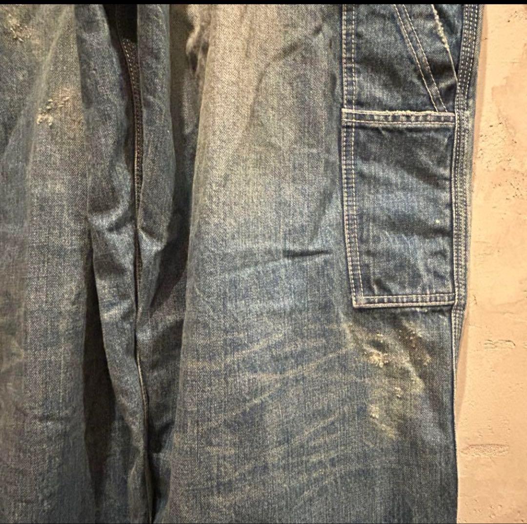 最終値下げ 定価8万 OLD CROW オールドクロウ オーバーオールMサイズ