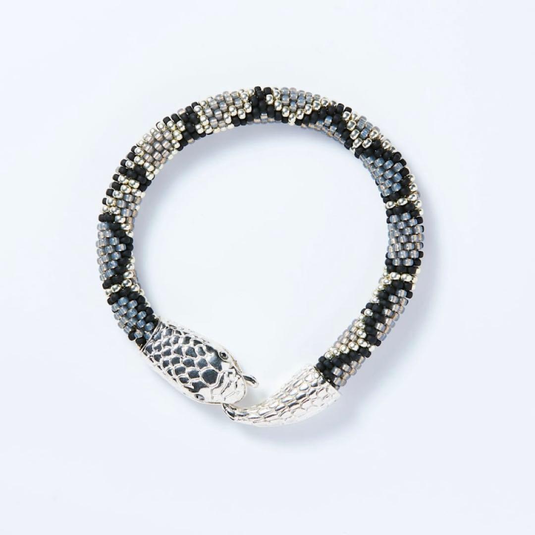 PRIMA! nishiki classic gray 手首14センチ 蛇ビーズ - メルカリ