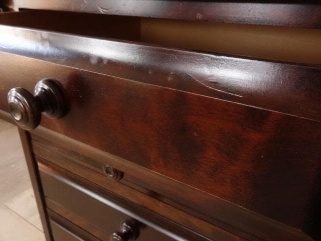 北海道民芸家具　ＨＭ８００ビューロー　ライティング　 再塗装済　ＵＳＥＤ