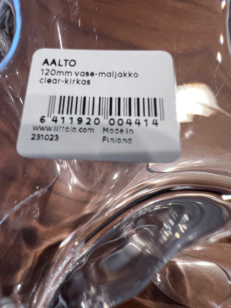  アルヴァ・アアルトコレクションベース120mm クリア 花瓶