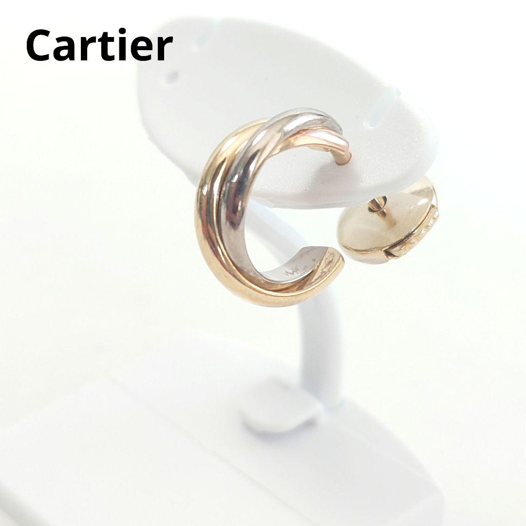 磨き済】カルティエ トリニティ フープ ピアス 片耳用 7300 - メルカリ