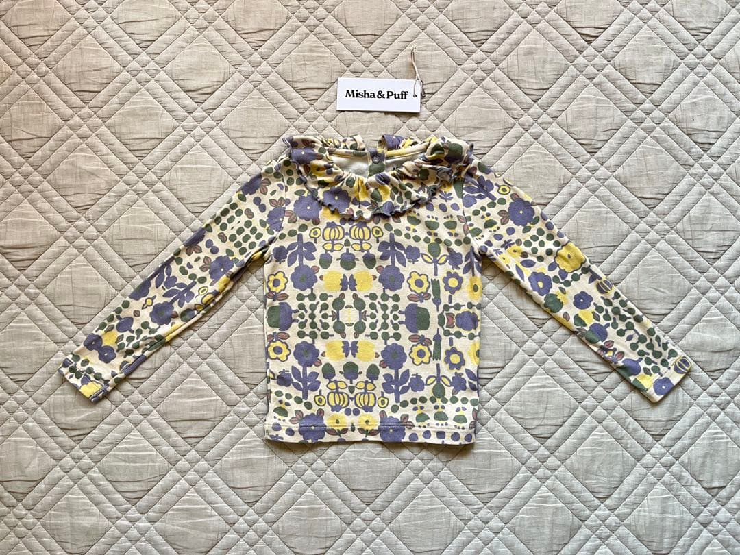 Misha and Puff 伊勢丹柄 Paloma Top 2y