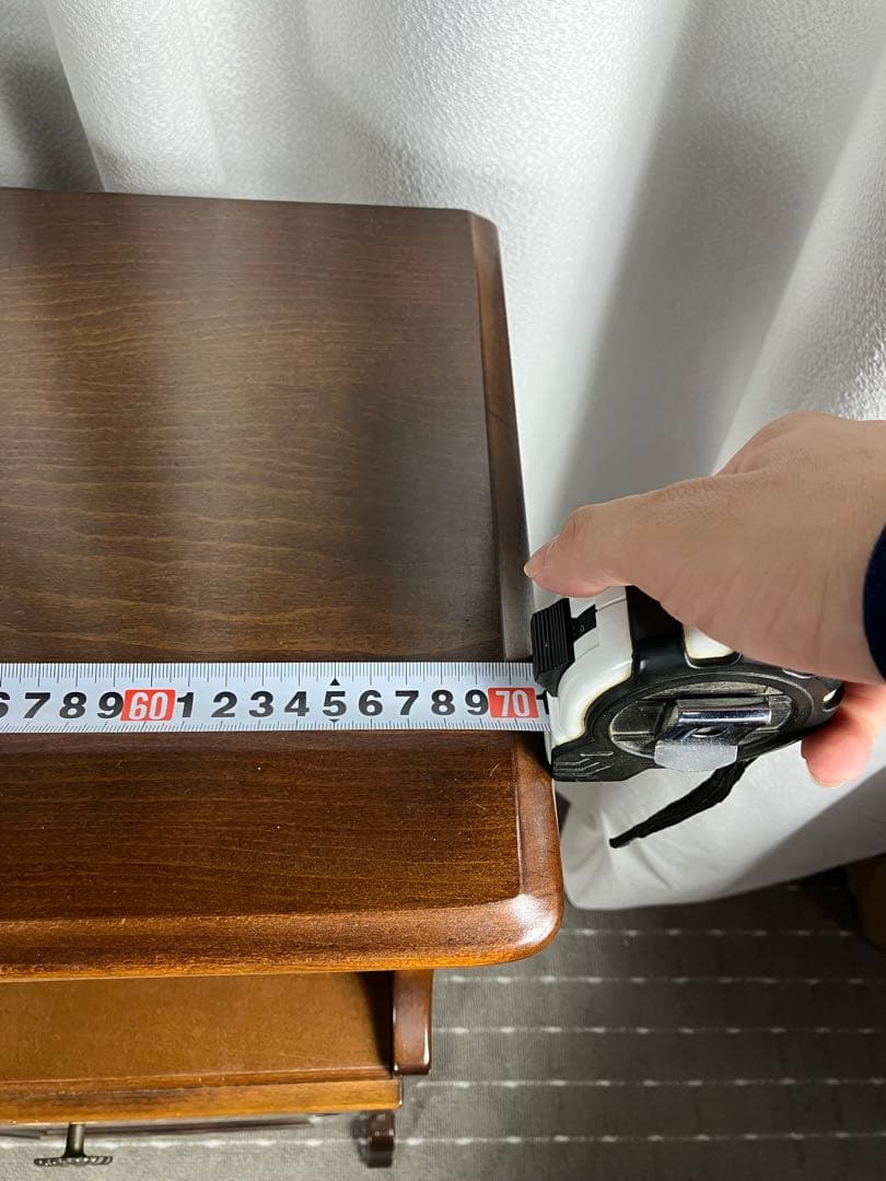 最終値下げ　カリモク コロニアル サイドチェスト / レトロ電話台 キャビネット