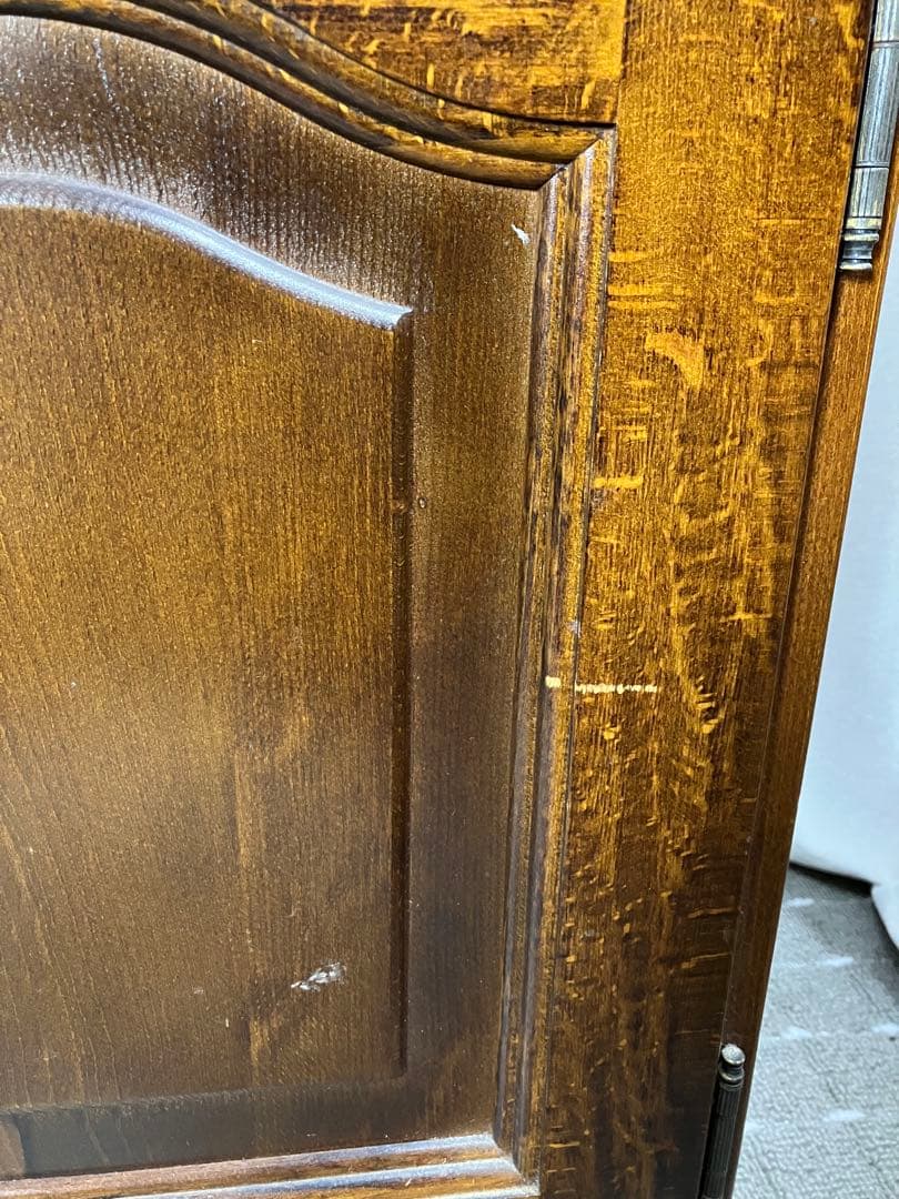 最終値下げ　カリモク コロニアル サイドチェスト / レトロ電話台 キャビネット