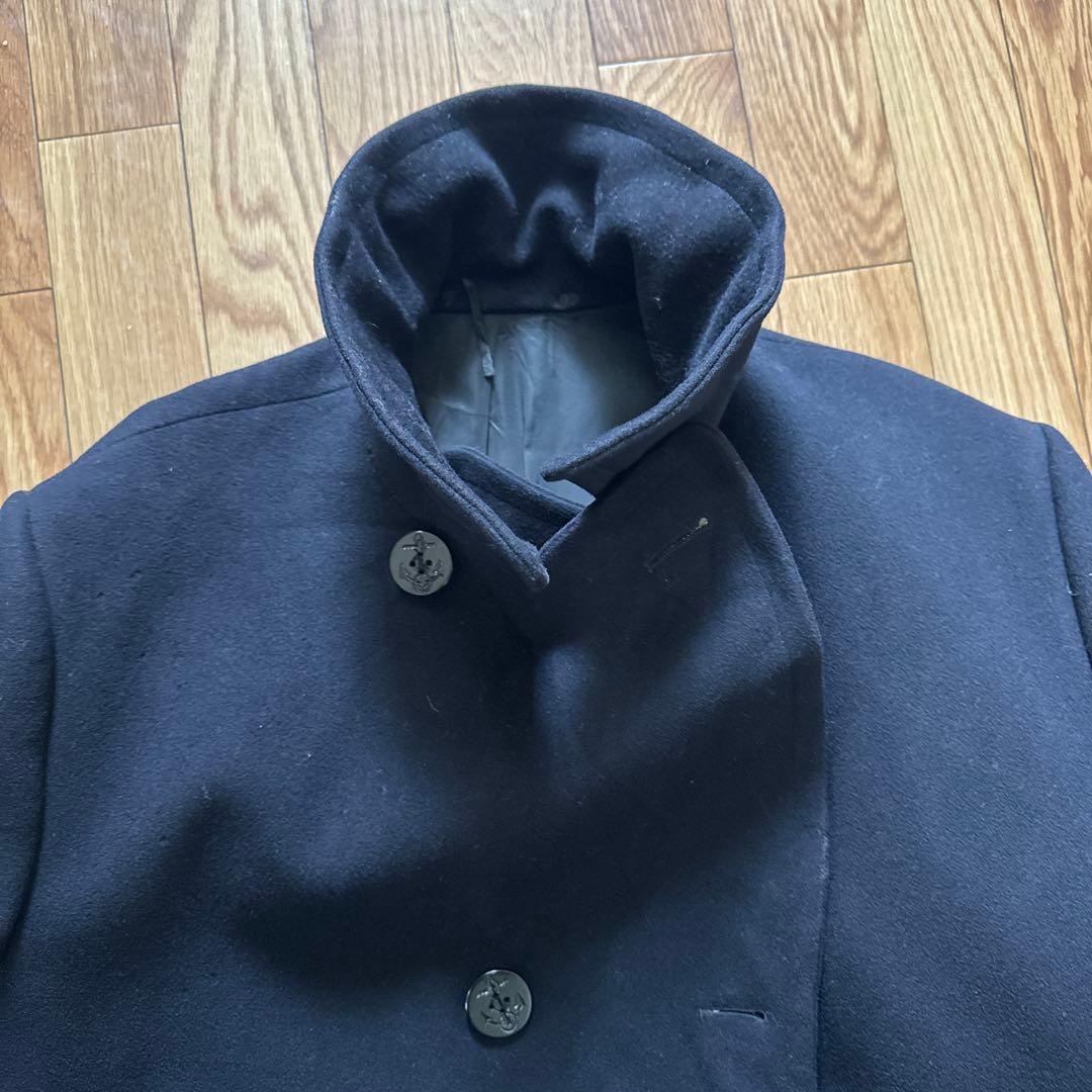 実物 US NAVY ピーコート ネイビー 2XL相当 ウール