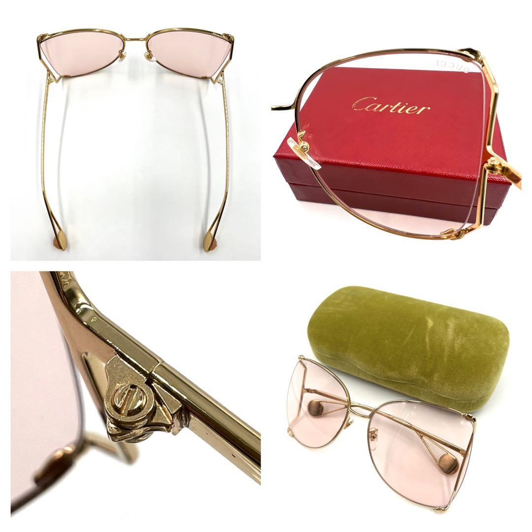 GUCCI グッチ サングラス 度なし GG0252S バタフライ ケース付き