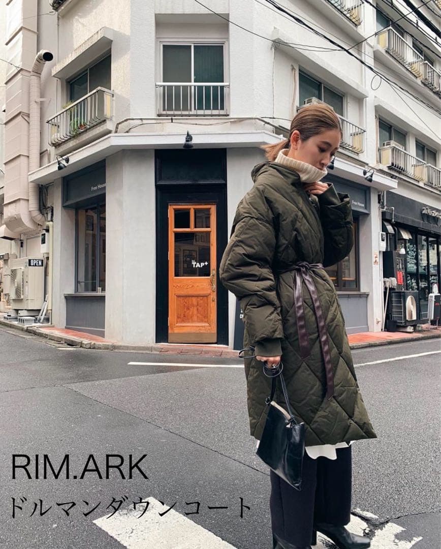 RIM.ARK】スタイルアップドルマンダウンコート - メルカリ