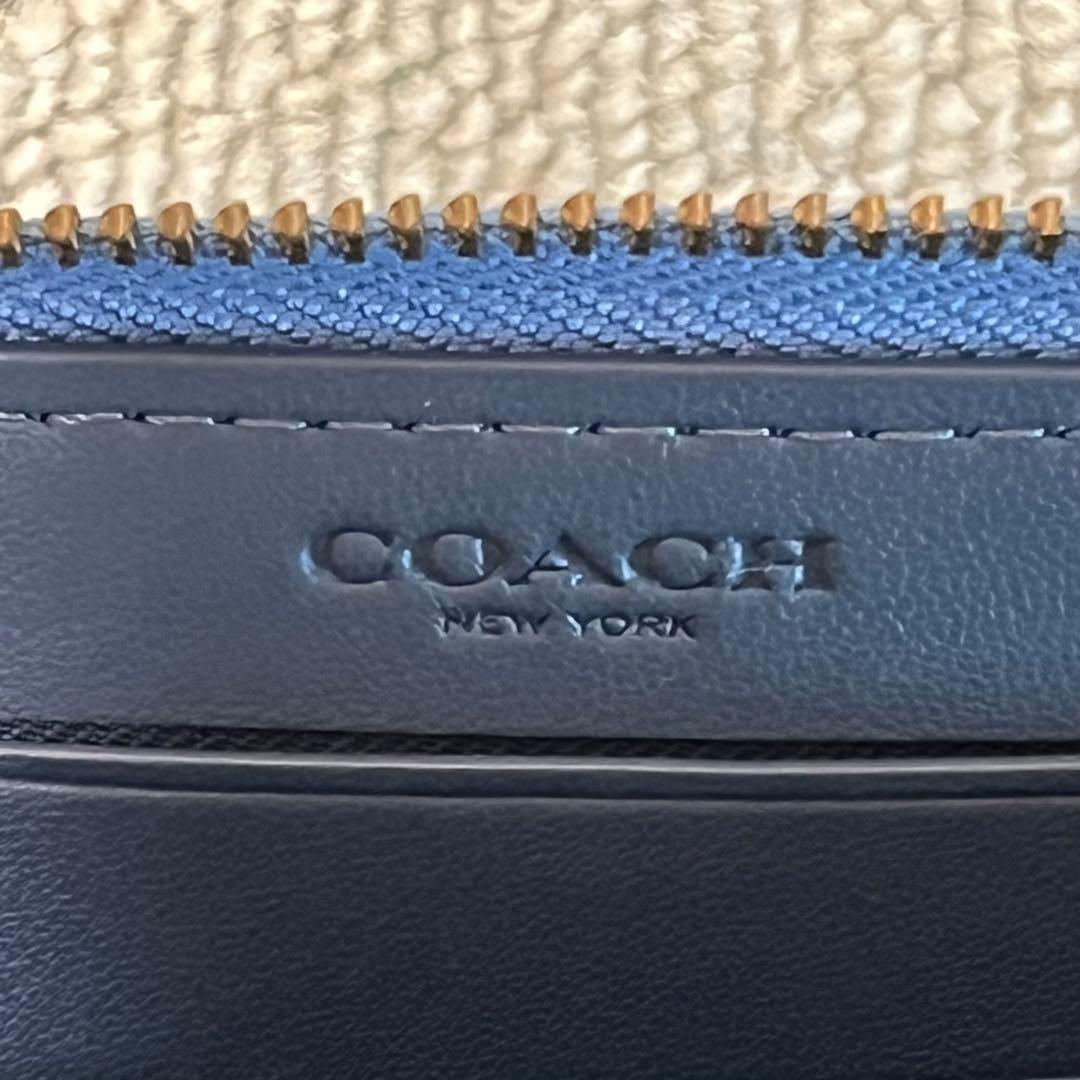 希少✨COACH コーチ デニム コインケース 小銭入れ ブルー 財布 美品