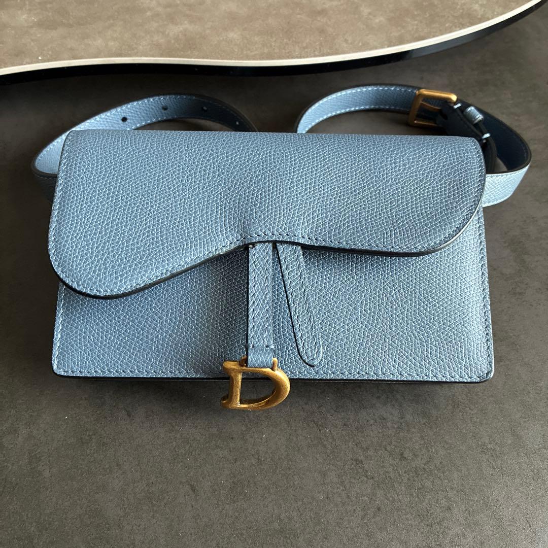 未使用 クリスチャン ディオール サドル ベルトポーチ ウエストバッグ