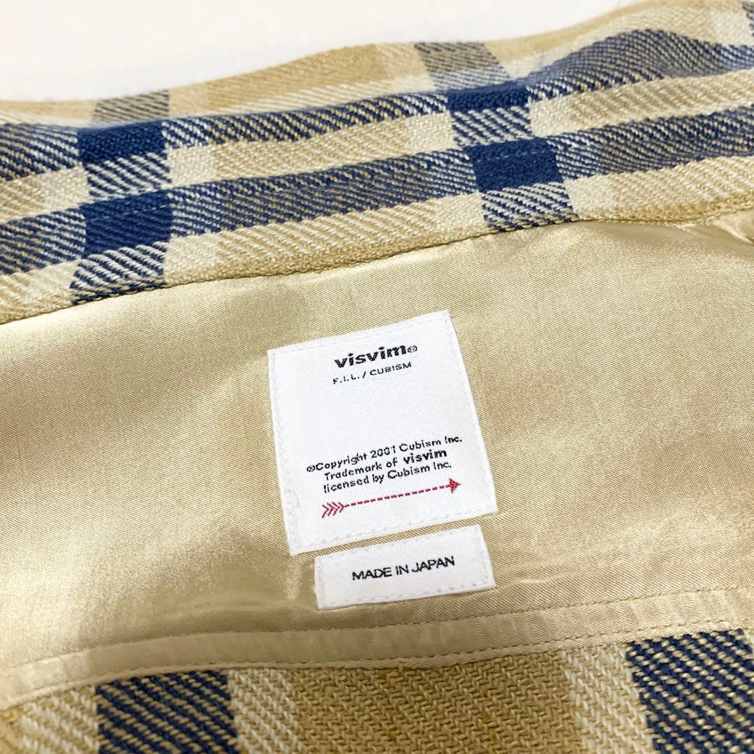 visvim LUMBER L/S リネン×ウール チェックシャツ ベージュ 2 - メルカリ