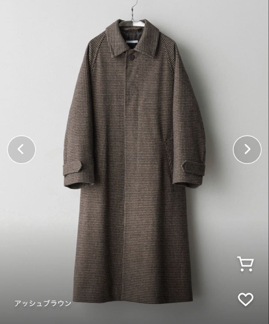 WOOLY HERRINGBONE BALMACAAN COAT WYM - メルカリ