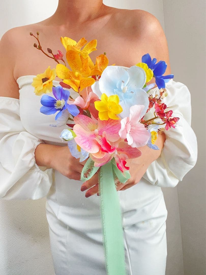 染め花リクエスト品 ポピー スィトピー アネモネ 3種類 ハンドメイド布花