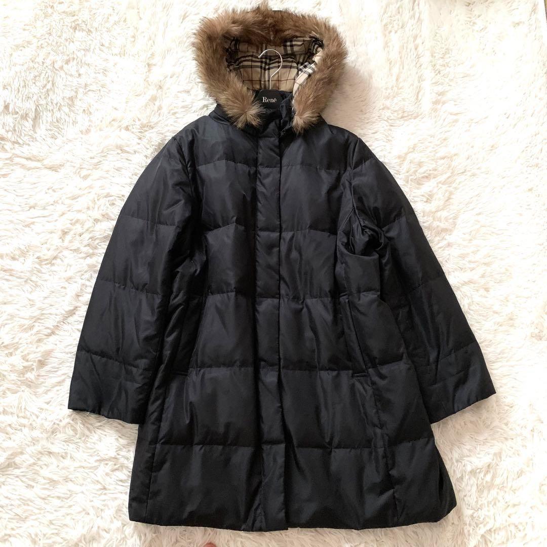 極美品✨バーバリー ダウンコート ノバチェック 3way フード ファー XL