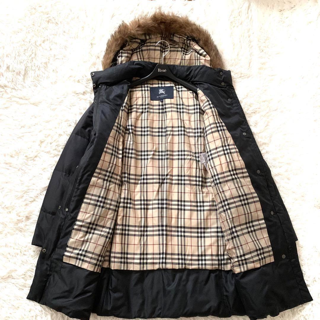 極美品✨バーバリー ダウンコート ノバチェック 3way フード ファー XL