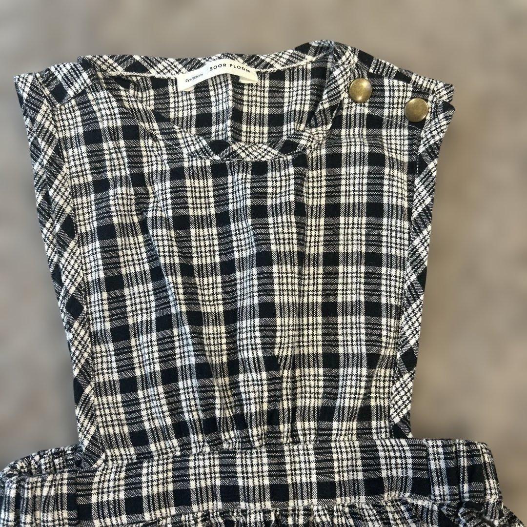 soor ploom Tippi Pinafore チェック柄2y - メルカリ