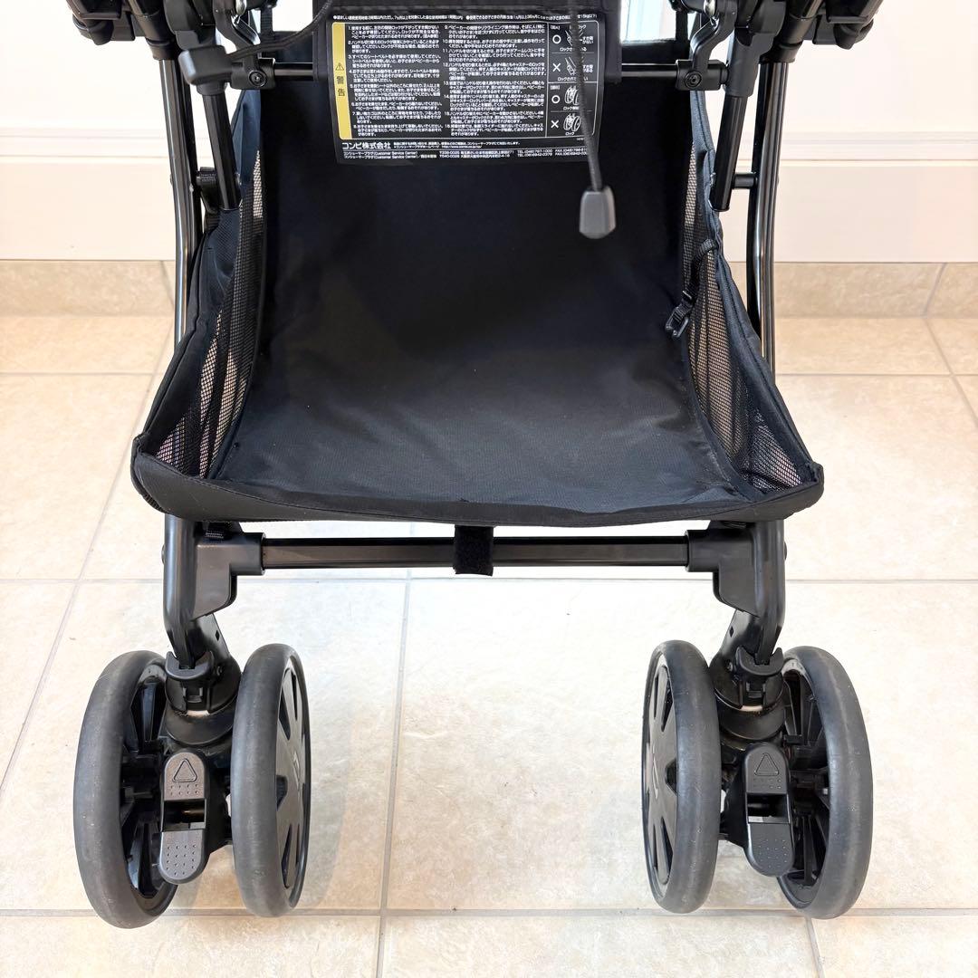 【美品】Combi クロスゴー 4キャス エッグショック ベビーカー ブルー