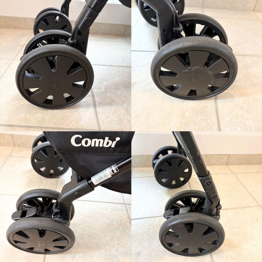 【美品】Combi クロスゴー 4キャス エッグショック ベビーカー ブルー