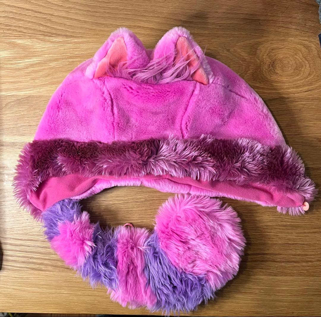 即日発送可能】ディズニー 帽子 チェシャ猫 ファンキャップマフラー