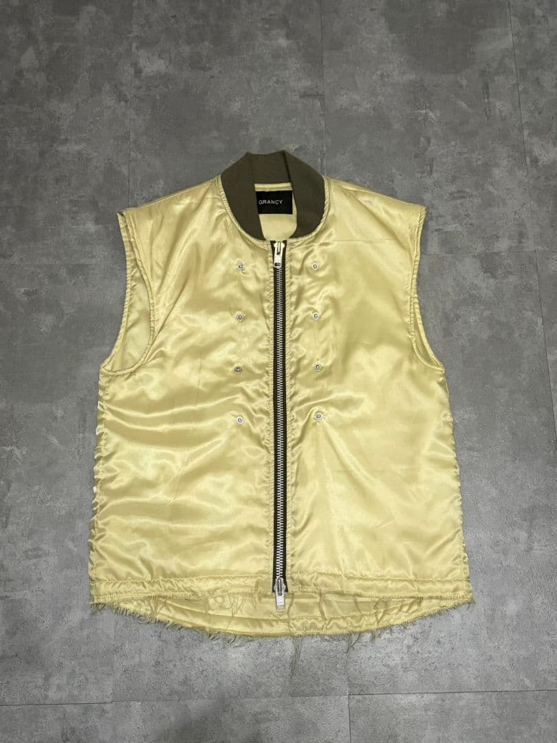 【GRANCY】ボリュームレイヤードデザインMA-1　カーキ