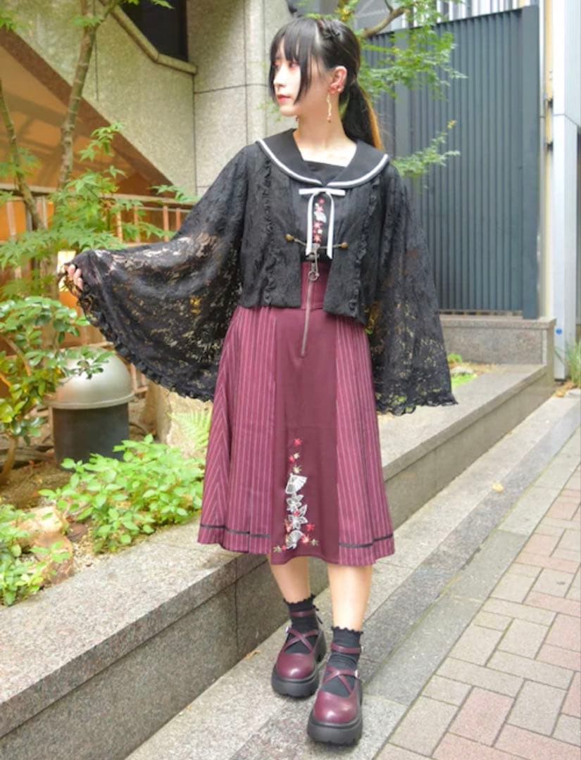 レース フリル付きボレロ ゴスロリ ダークコア ダークcoquette y2k