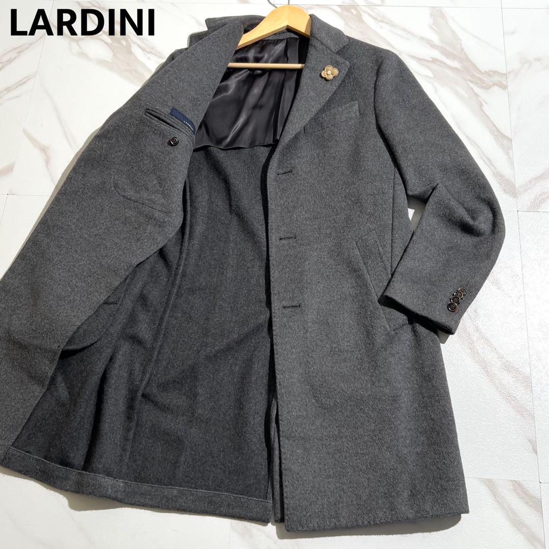 極美品 ラルディーニ ブートニエール チェスターコート アンゴラ混