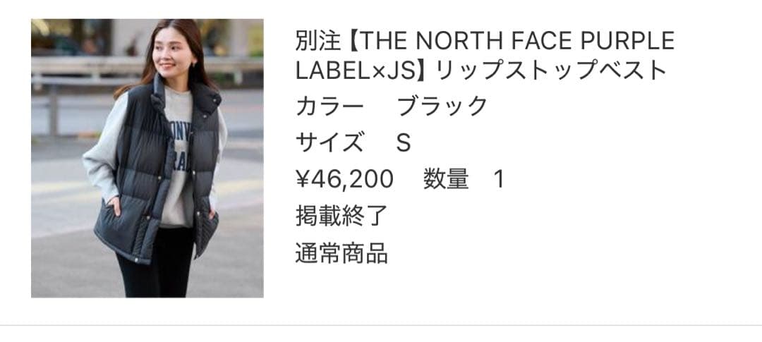 JOURNAL STANDARD THE NORTH FACE ダウンベスト