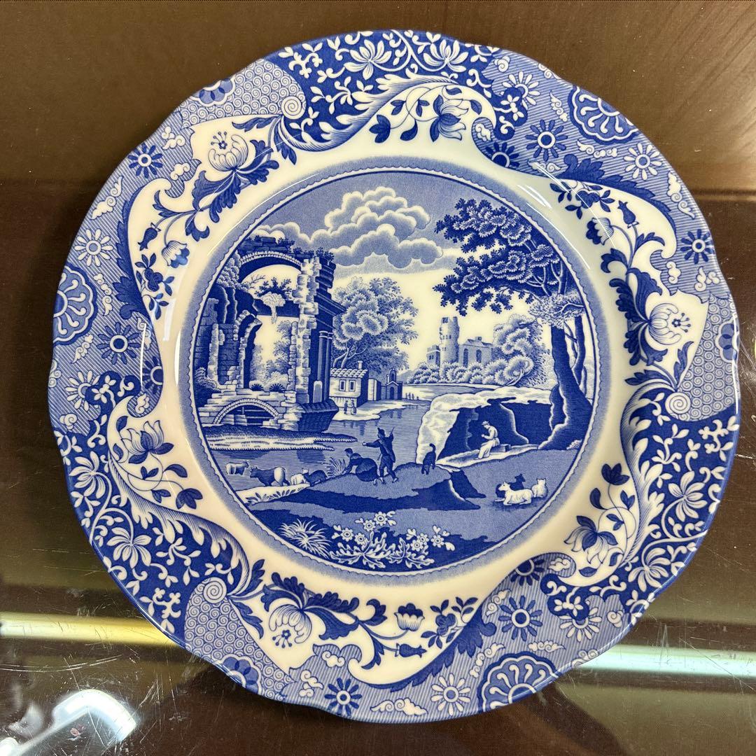 スポード　ブルーイタリアン　27センチプレート ５枚