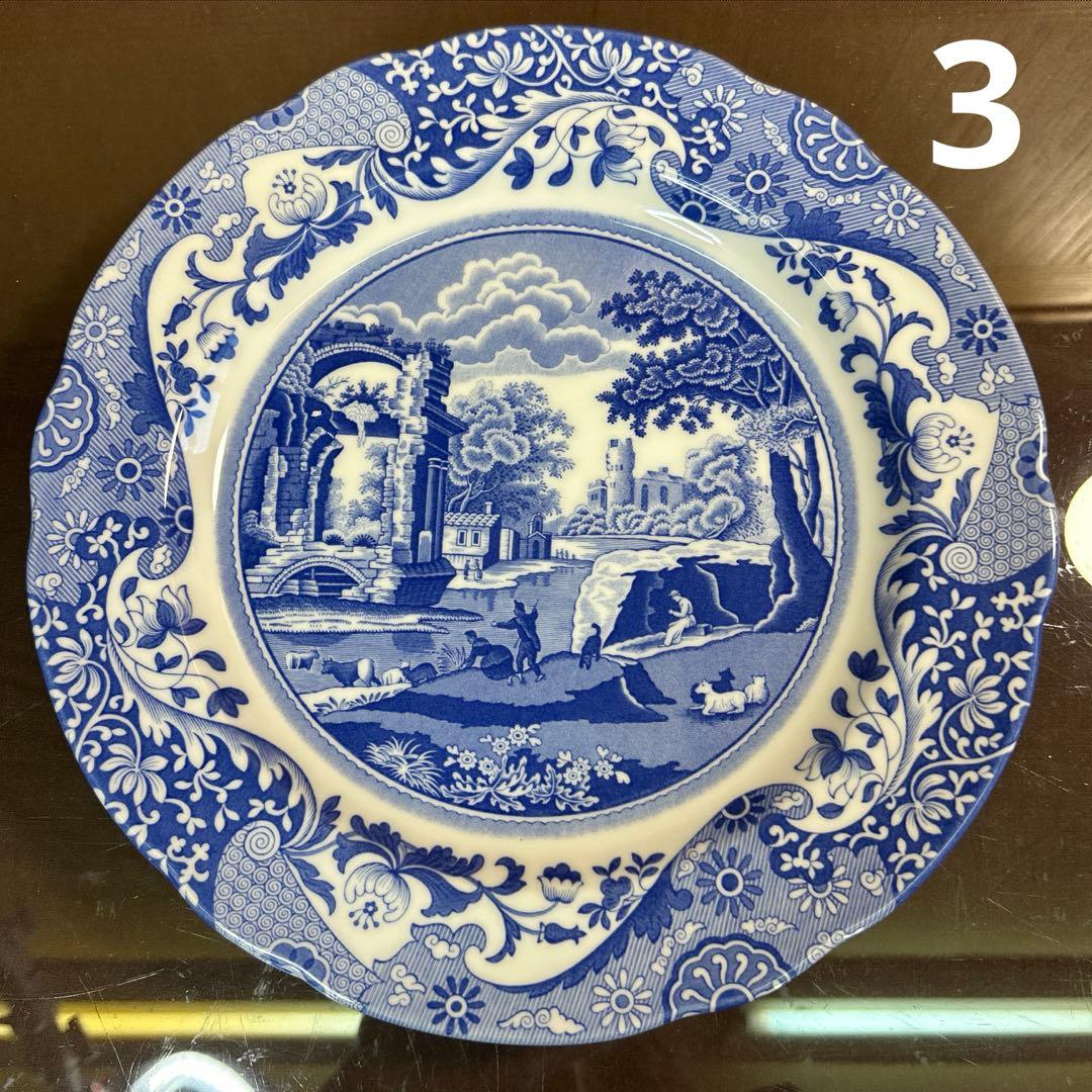 スポード　ブルーイタリアン　27センチプレート ５枚