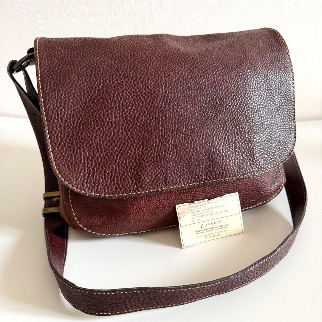 土屋鞄 メッセンジャーバッグ トーンオイルヌメ 本革 ショルダーバッグ