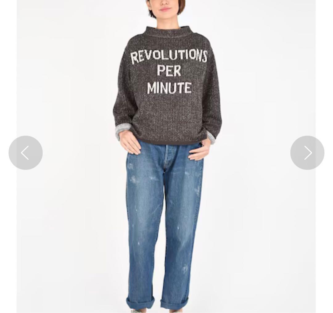 45R ジャカードの908馬比古セーター 2 フォーティーファイブアール