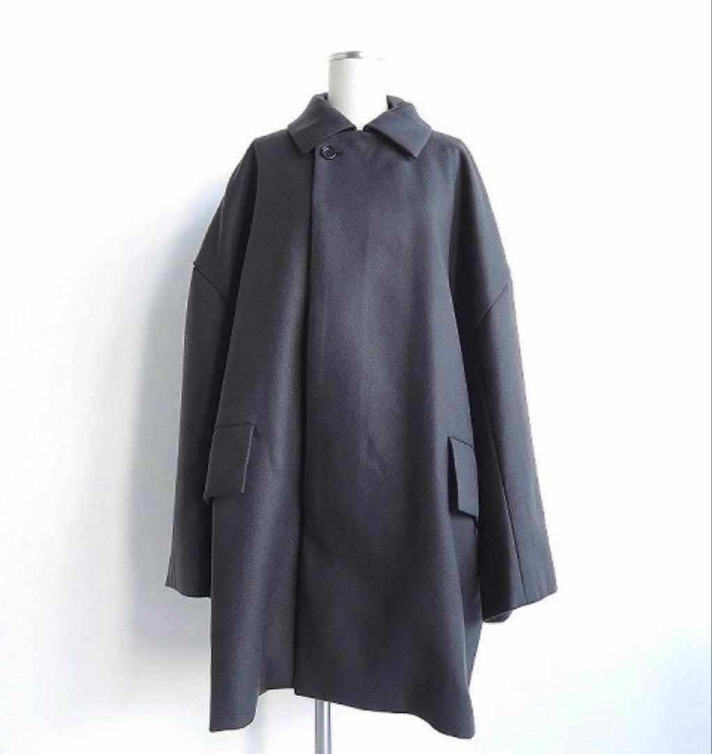 美品 biotop購入 iirot ウールコート（レザー襟、袖） - メルカリ