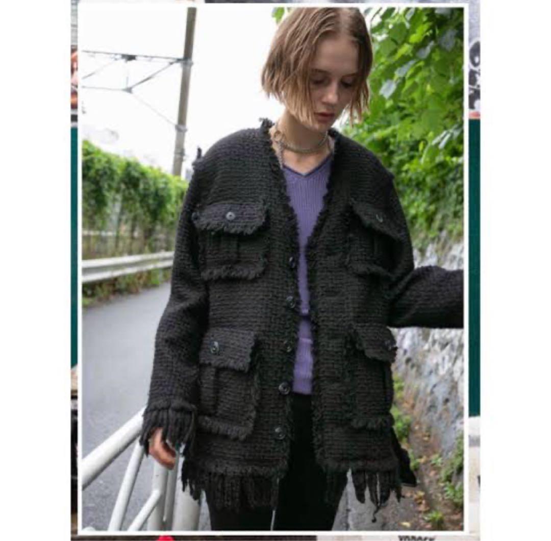 PERVERZE パーバーズ クラッシュツイードジャケット - メルカリ