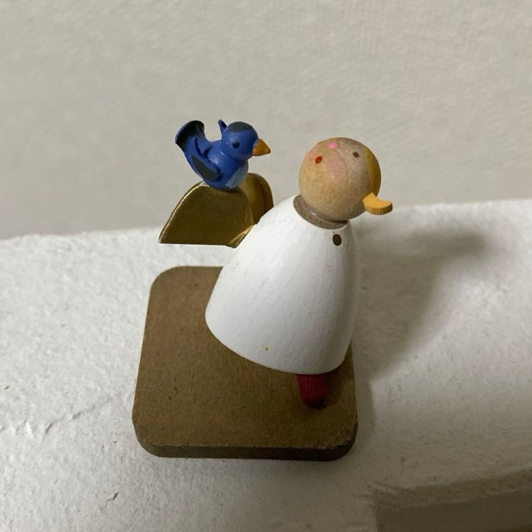 ギュンターライヒェル ドイツ製　守護天使　天使と青い鳥 Guenter Reichel ギュンター・ライヒェル 天使とりんごの木 - 商いや