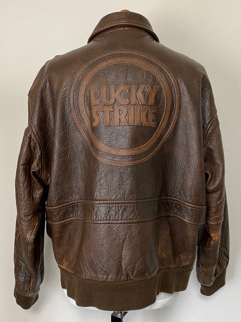 ラッキーストライク/レザー/ジャケット/A-2/ミリタリー/革ジャン/限定