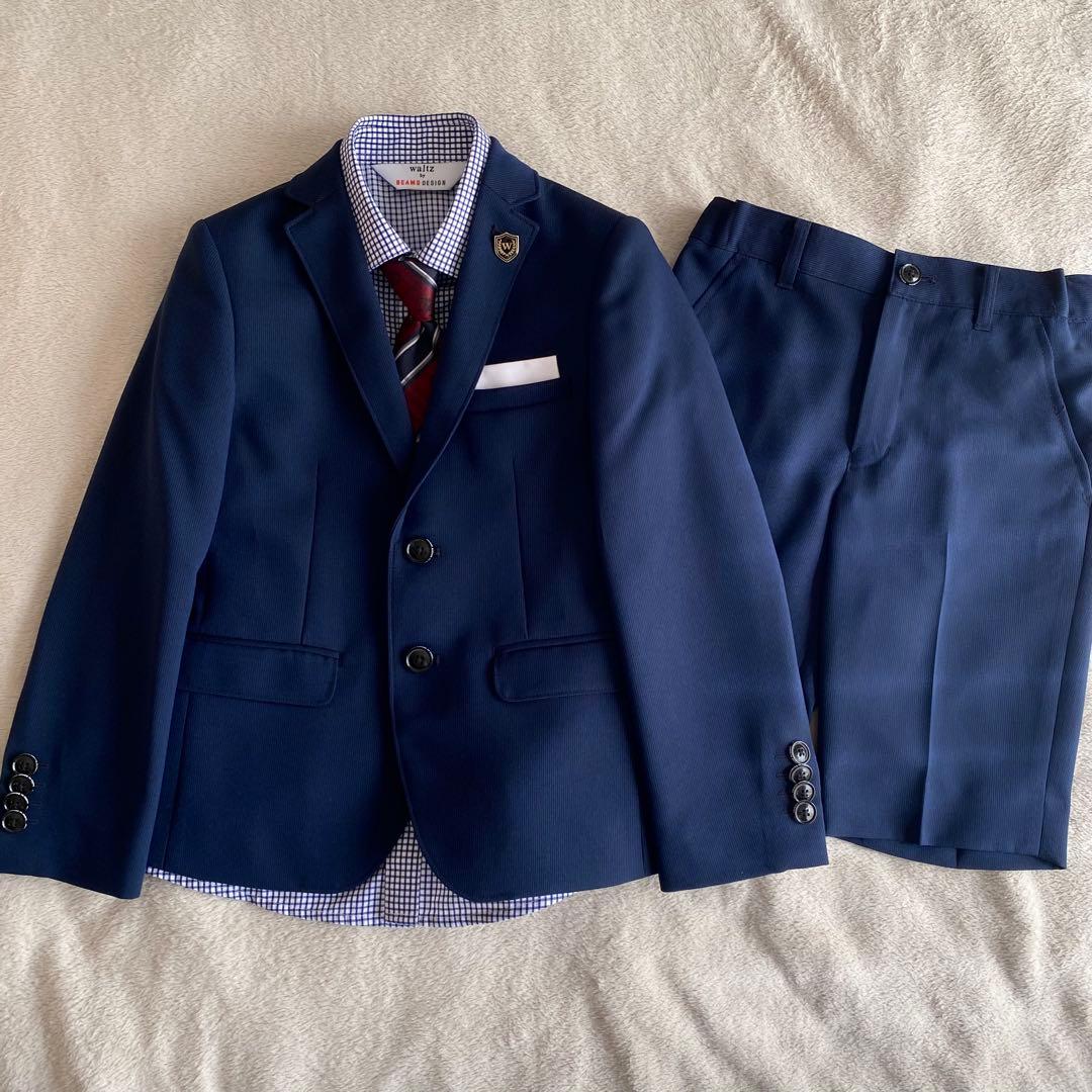 極美品】ワルツバイビームスデザイン スーツセットアップ 120 6点