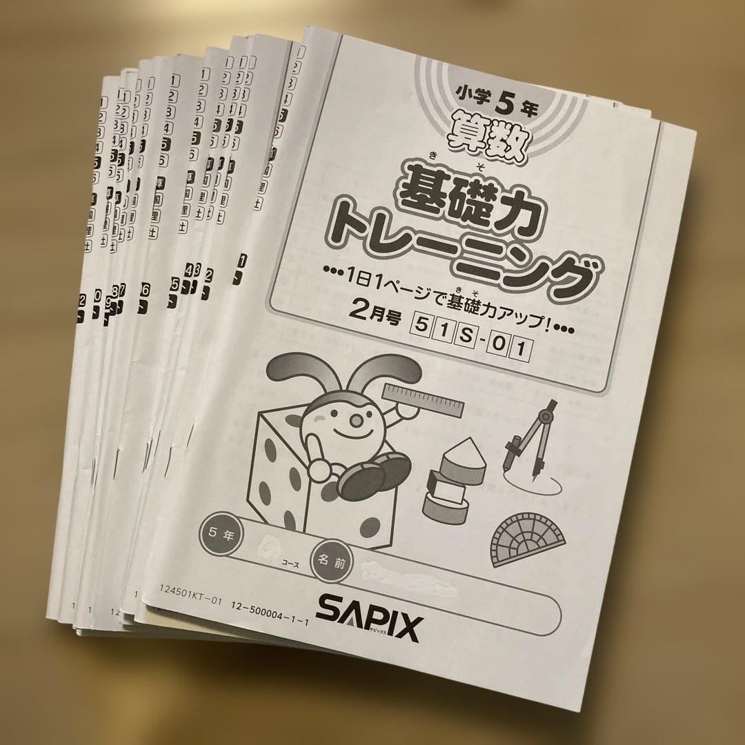 SAPIX 書き込みなし 基礎力トレーニング 12冊セット 小5 - メルカリ