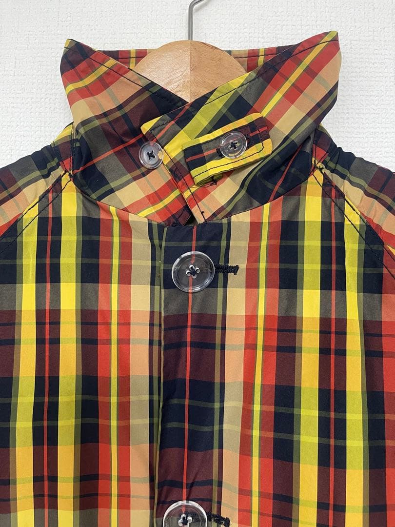 《BEAMS BOY》ボーイ　チェックメモリーコート ロングコート