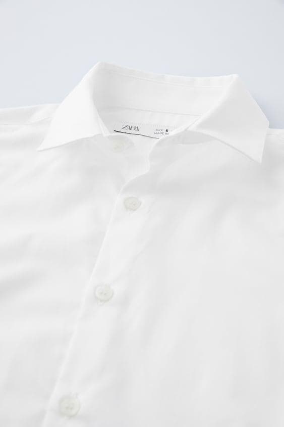 ZARA チェック柄 ネイビー ダブル スーツ シャツ タイ 4点 134cm