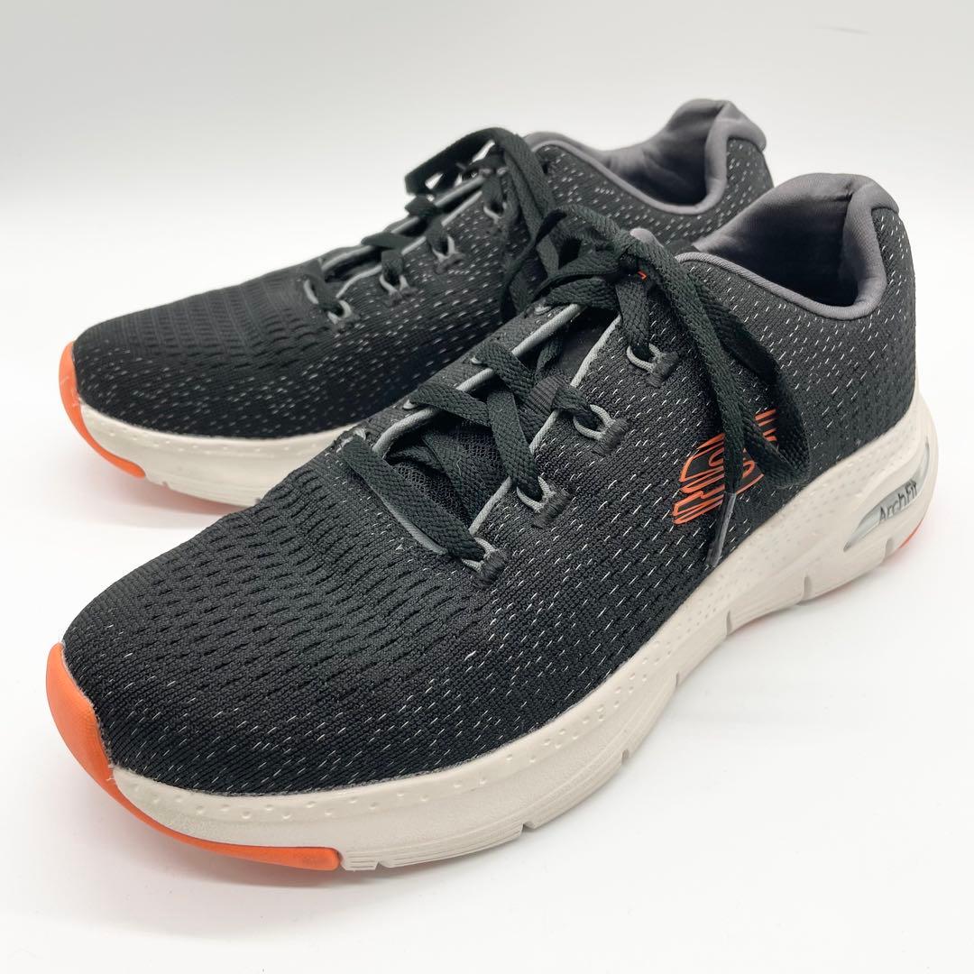 美品】SKECHERS スケッチャーズ アーチフィット スニーカー 黒 25