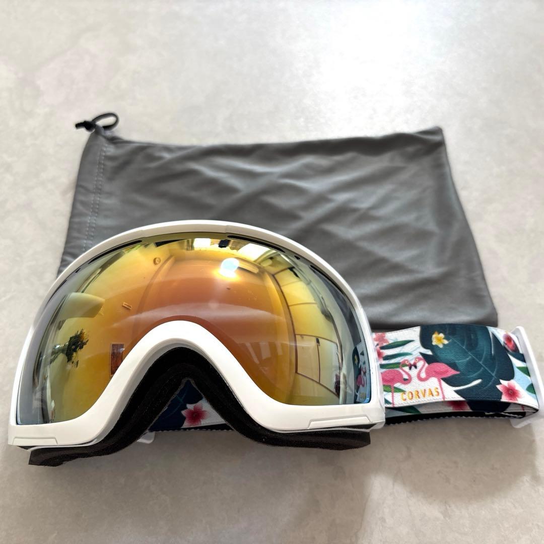 CORVAS ミラーレンズ ゴーグル 収納袋付き - メルカリ