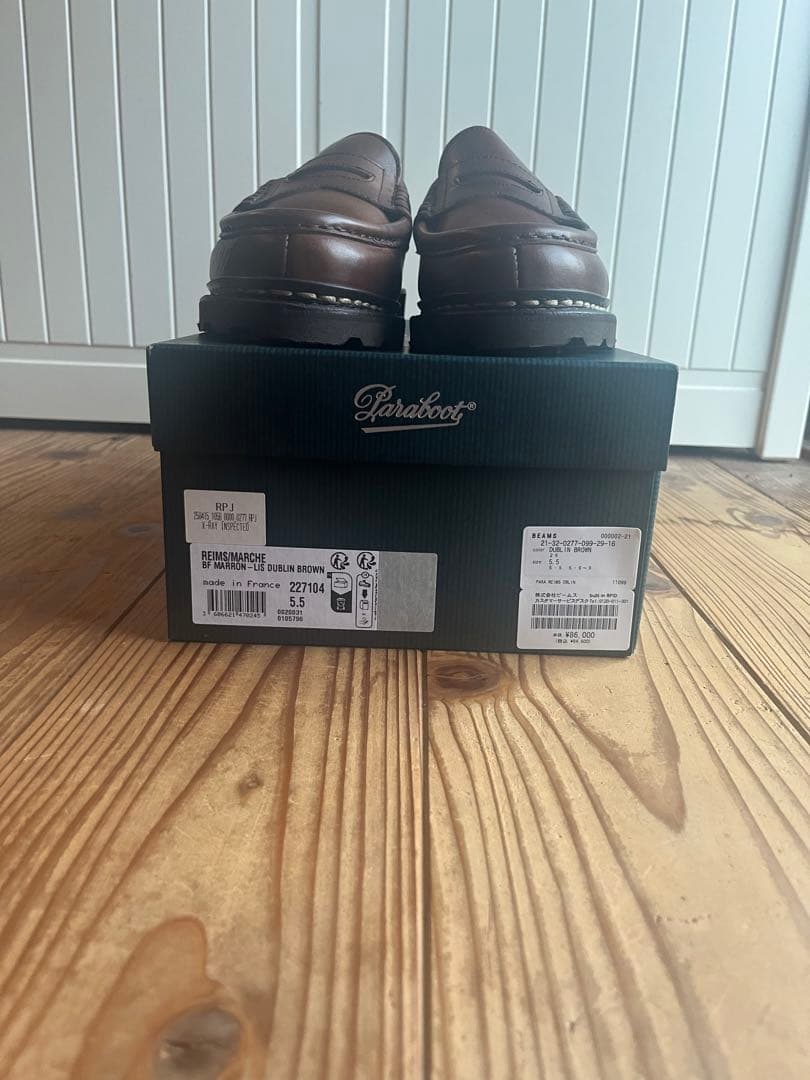 BEAMS F【別注】Paraboot / ランス ダブリンレザー ローファー - メルカリ