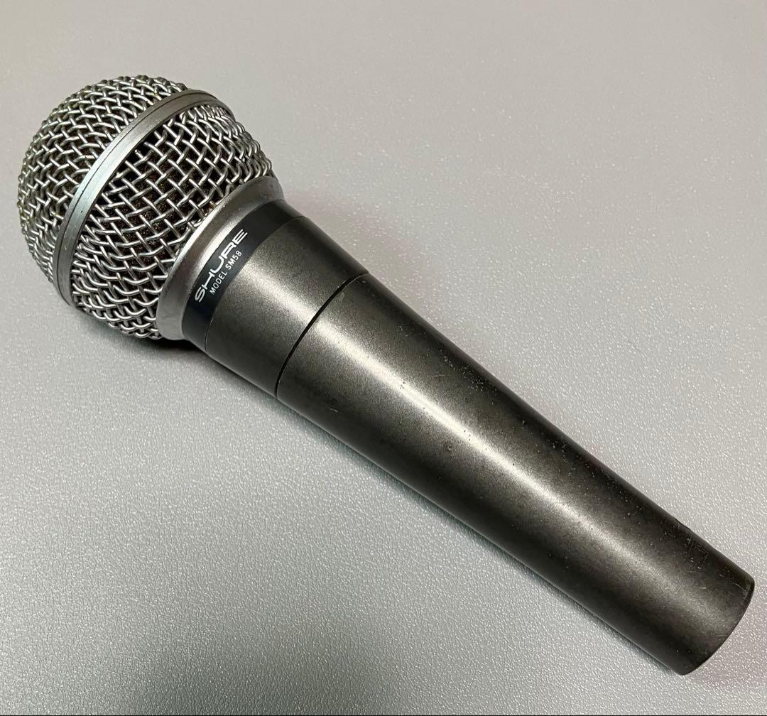 Shure SM58 U.S.A ポルシェロゴ　本体のみ　ビンテージ マイク Shure-SM58-Microphone-Vintage-