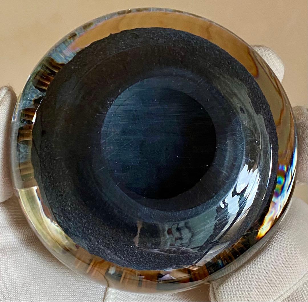 パースシャー ガラスペーパーウェイト 文鎮 置物 ミルフィオリ