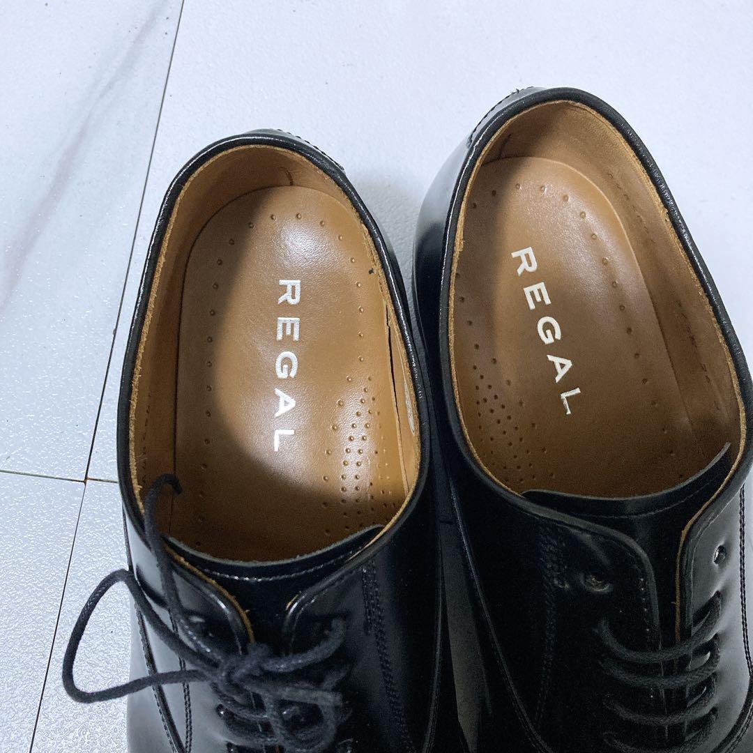 美品 REGAL ビジネスシューズ 315R ストレートチップ 本革 26 黒