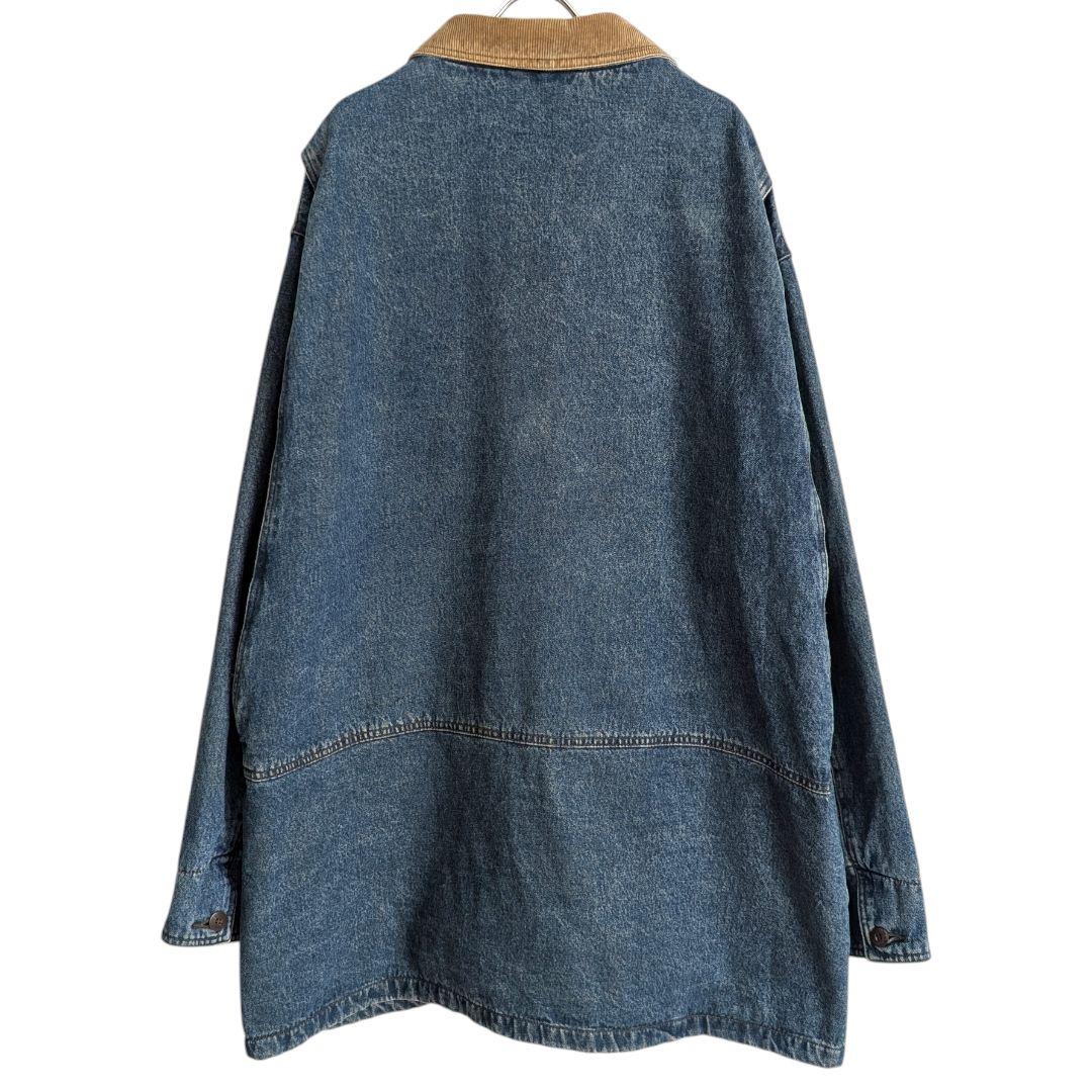 ^_^さま 00s L.L.BEAN デニム地 ハンティングジャケット 中綿付き