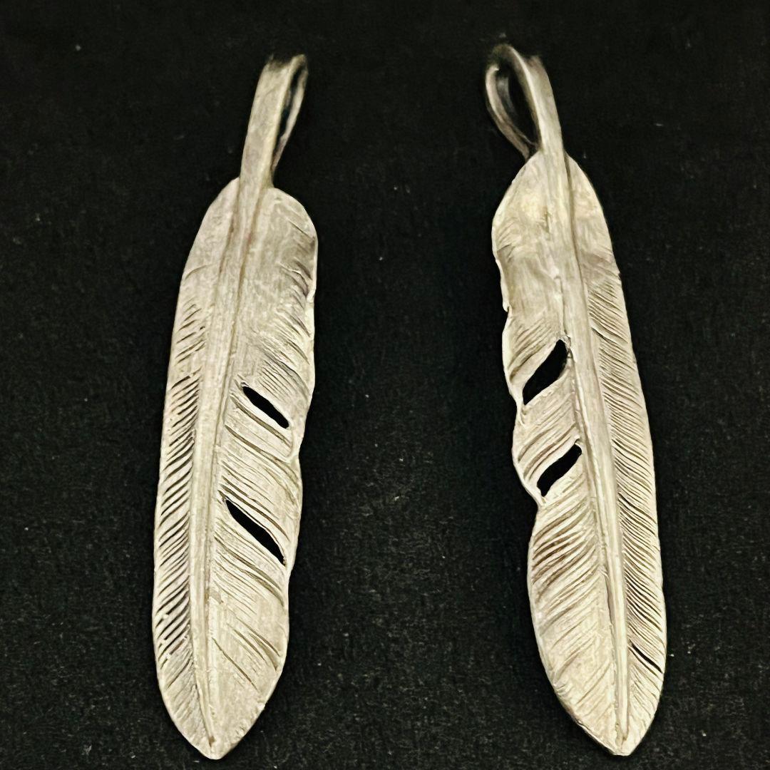 ゴローズ SVフェザー大 左右セット ゴローズ goro's ※特別SALE※SVツメ付特大フェザー(左)SET – DELTAone