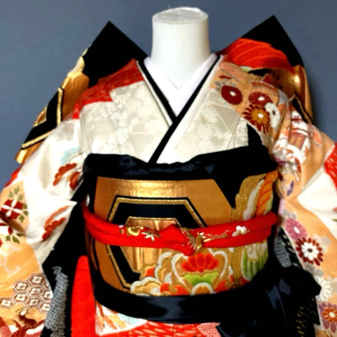 振袖フルセット 絞り 手描き友禅 手刺繍 吉祥文様 鳳凰 成人式振袖