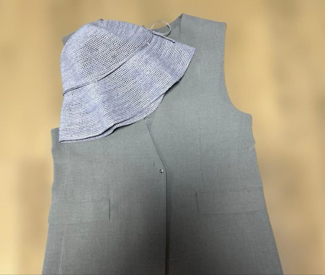 新品　HELEN KAMINSKI グレージュハット 保存袋付き　運動会