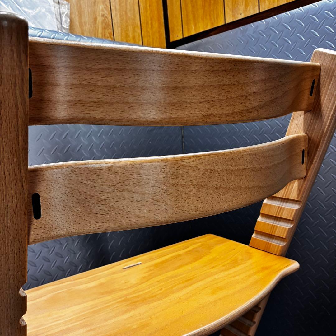 美品】STOKKE トリップトラップ シリアル4 ナチュラル ハイチェア