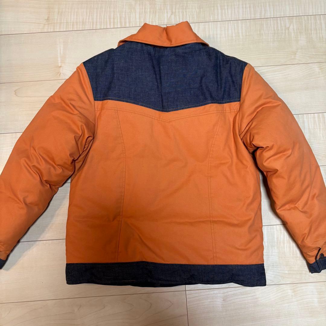 Levi's RED TAB ダウンジャケット オレンジ 濃紺デニム Mサイズ - メルカリ